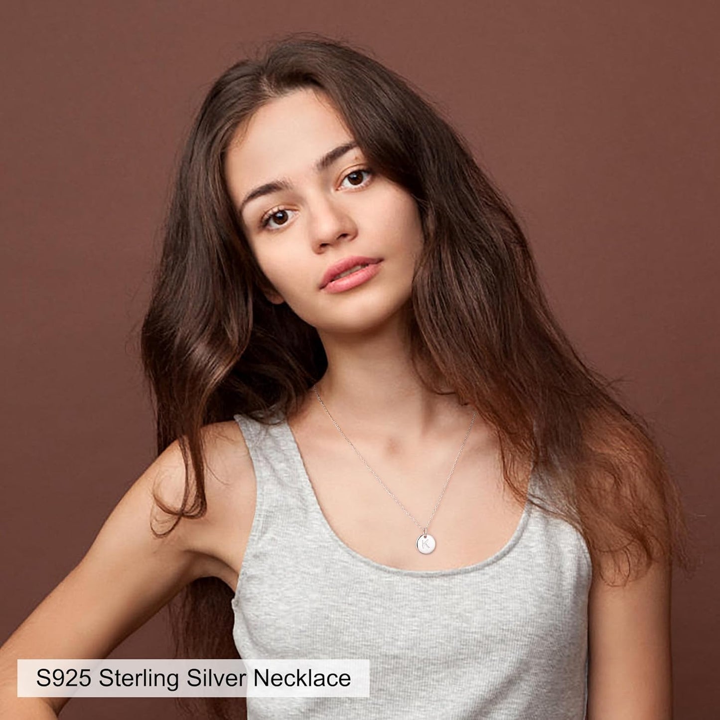Graduation Gifts for Women Her - 14K Gold Plated/14K Rose Gold Plated/S925 Sterling Silver Disc Initial Necklaces for Girls Jewelry Birthday Gift Graduation Gifts for Kids Girl Teens Women