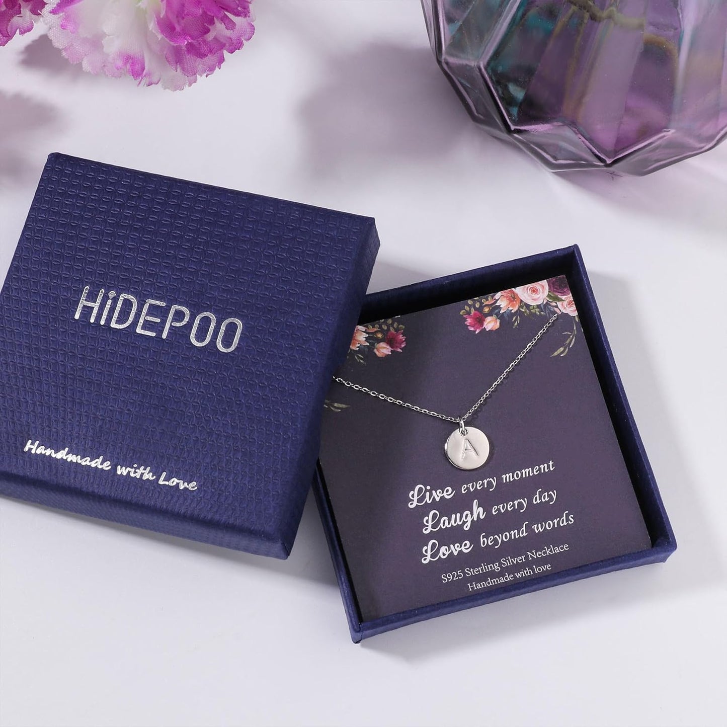 Graduation Gifts for Women Her - 14K Gold Plated/14K Rose Gold Plated/S925 Sterling Silver Disc Initial Necklaces for Girls Jewelry Birthday Gift Graduation Gifts for Kids Girl Teens Women