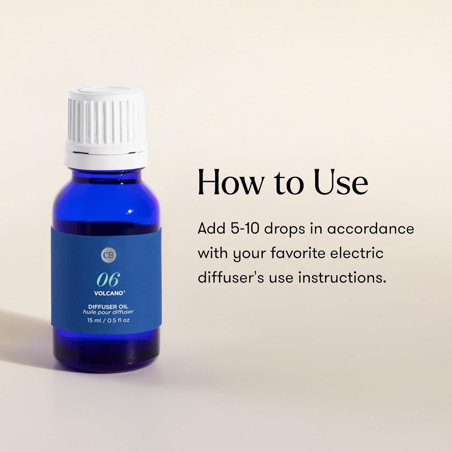 Diffuser Oil Refill - Premium Fragrance Oil - Use with Electric or Ultrasonic Diffusers for Home - Long Lasting Sugared Citrus Scent (Volcano, 0.5 Fl Oz)