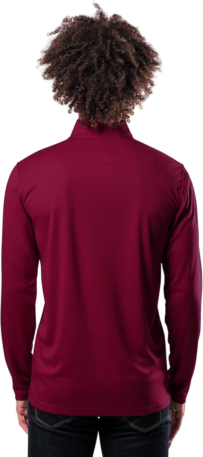 NBA Mens NBA Official Quarter Zip Long Sleeve Pullover T-Shirt