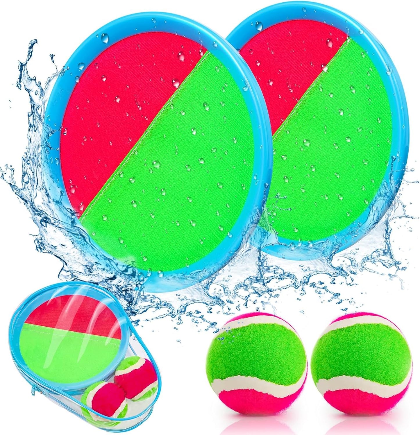 Toddler Toys Toss and Catch Ball Set, Toys for 3 4 5 6 7 8 Year Old Boys Girls Birthday Gift, Yard Outdoor Games for Kids Ages 4-8 8-12 Beach Pool