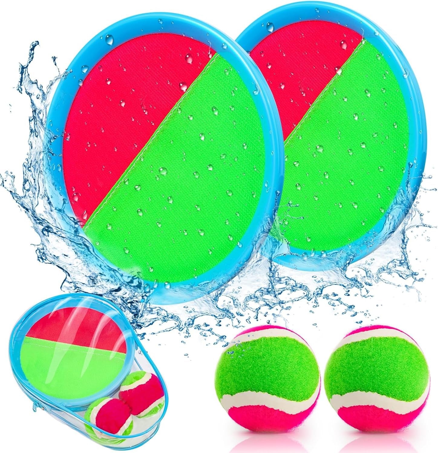 Toddler Toys Toss and Catch Ball Set, Toys for 3 4 5 6 7 8 Year Old Boys Girls Birthday Gift, Yard Outdoor Games for Kids Ages 4-8 8-12 Beach Pool