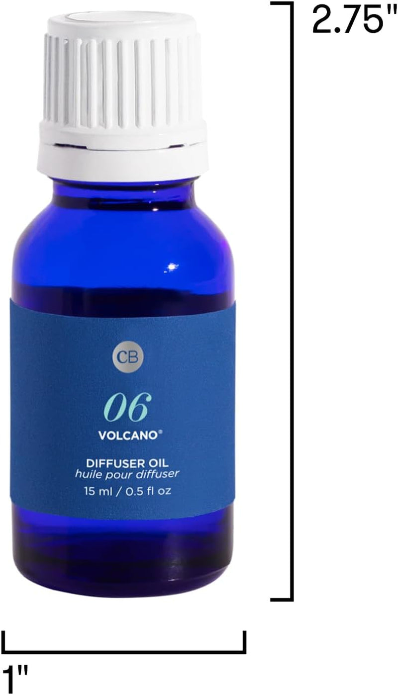 Diffuser Oil Refill - Premium Fragrance Oil - Use with Electric or Ultrasonic Diffusers for Home - Long Lasting Sugared Citrus Scent (Volcano, 0.5 Fl Oz)